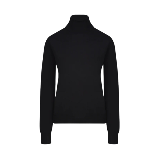 (W) Maison Margiela Work In Progress High-Neck Sweater Black