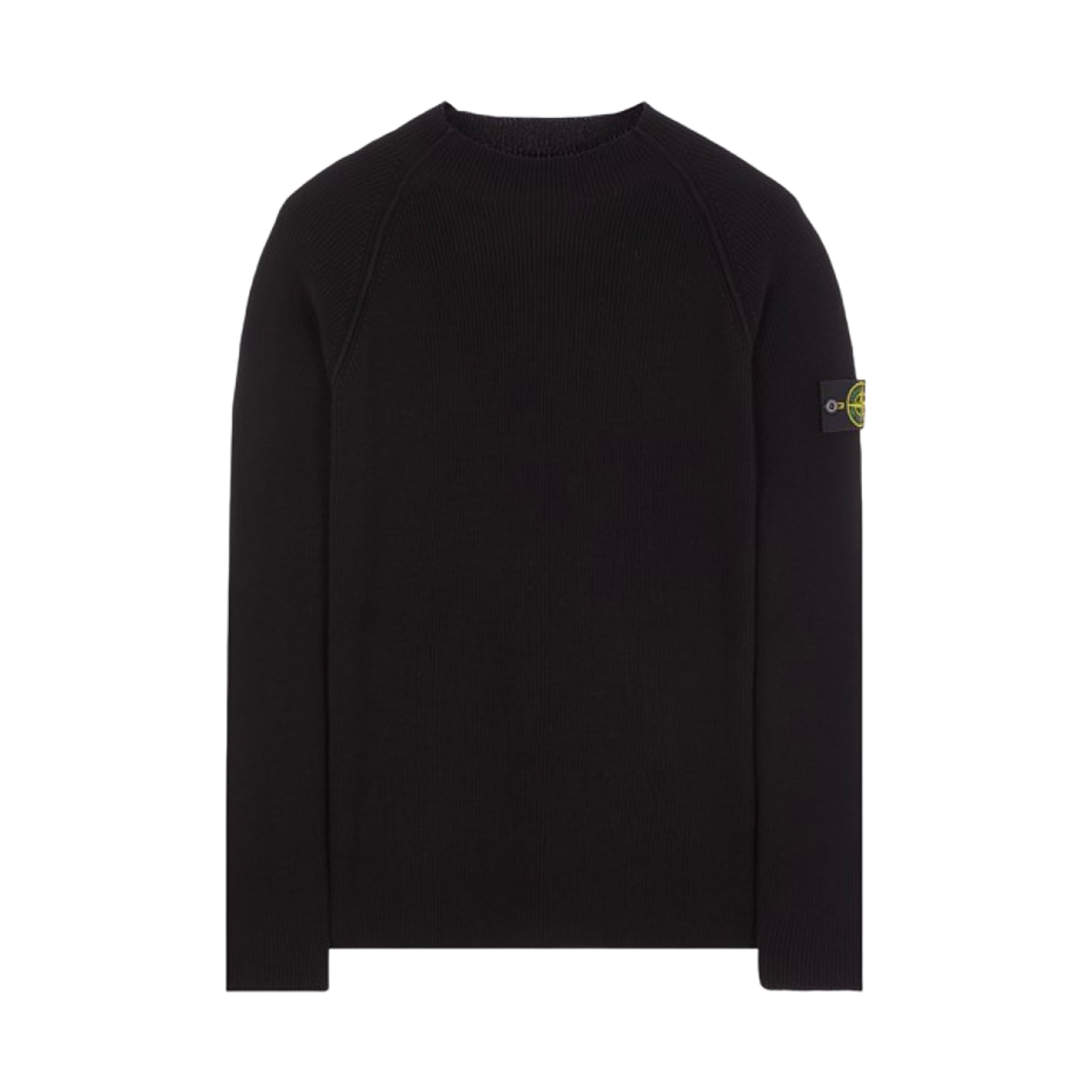 스톤 아일랜드 524D8 립드 소프트 코튼 모크넥 니트 블랙 - 24SS