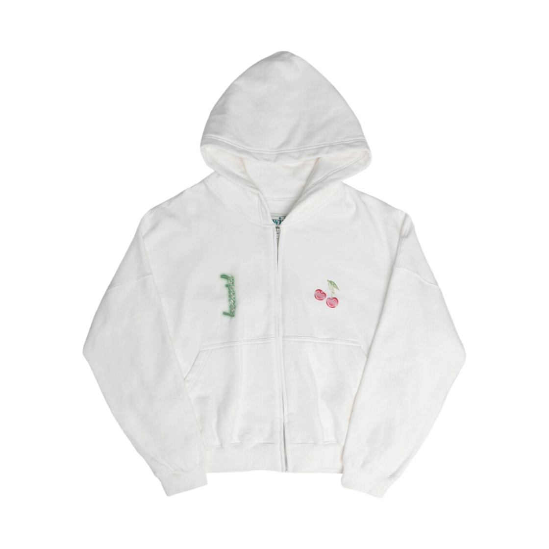 트위드 서프 플리스 셋 업 후드 집업 화이트(Tuewid Surf Fleece Set Up Zip Hoodie)