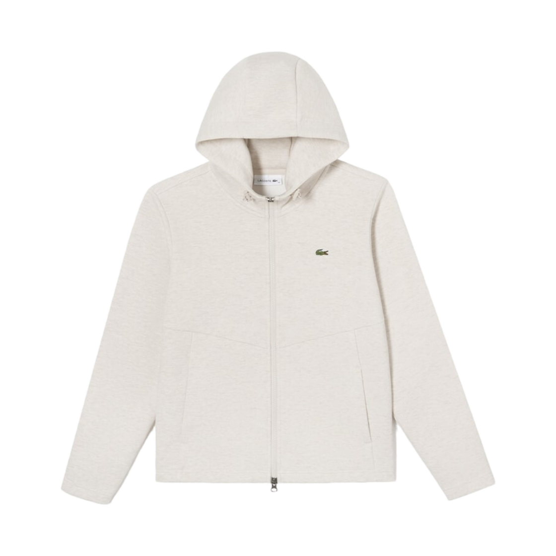 (W) 라코스테 테크니컬 집업 후드 점퍼 그레이((W) Lacoste Technical Zip-Up Hoodie Jumper Grey) - 1