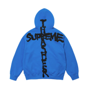 Supreme x Thrasher Zip Up Hooded Sweatshirt Bright Blue - 24FW