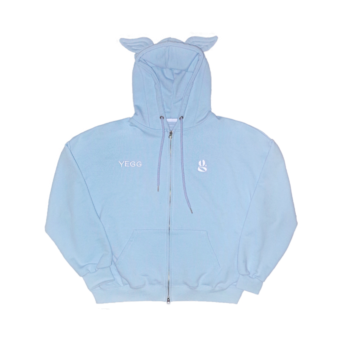 YEGG-001 [KREAM 단독] Yegg Wing hoodie  sky blue - 대표 이미지 #1