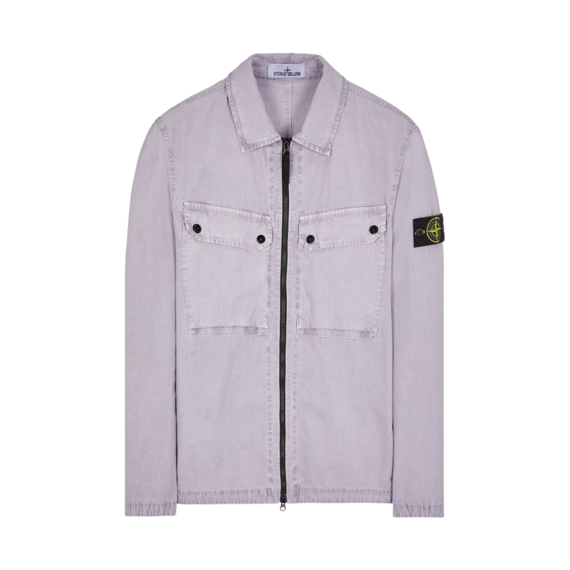 스톤 아일랜드 102WN 브러쉬드 오가닉 코튼 오버셔츠 라벤더 - 23FW(Stone Island 102WN Brushed Organic Cotton Overshirt Lavender- 23FW) - 1