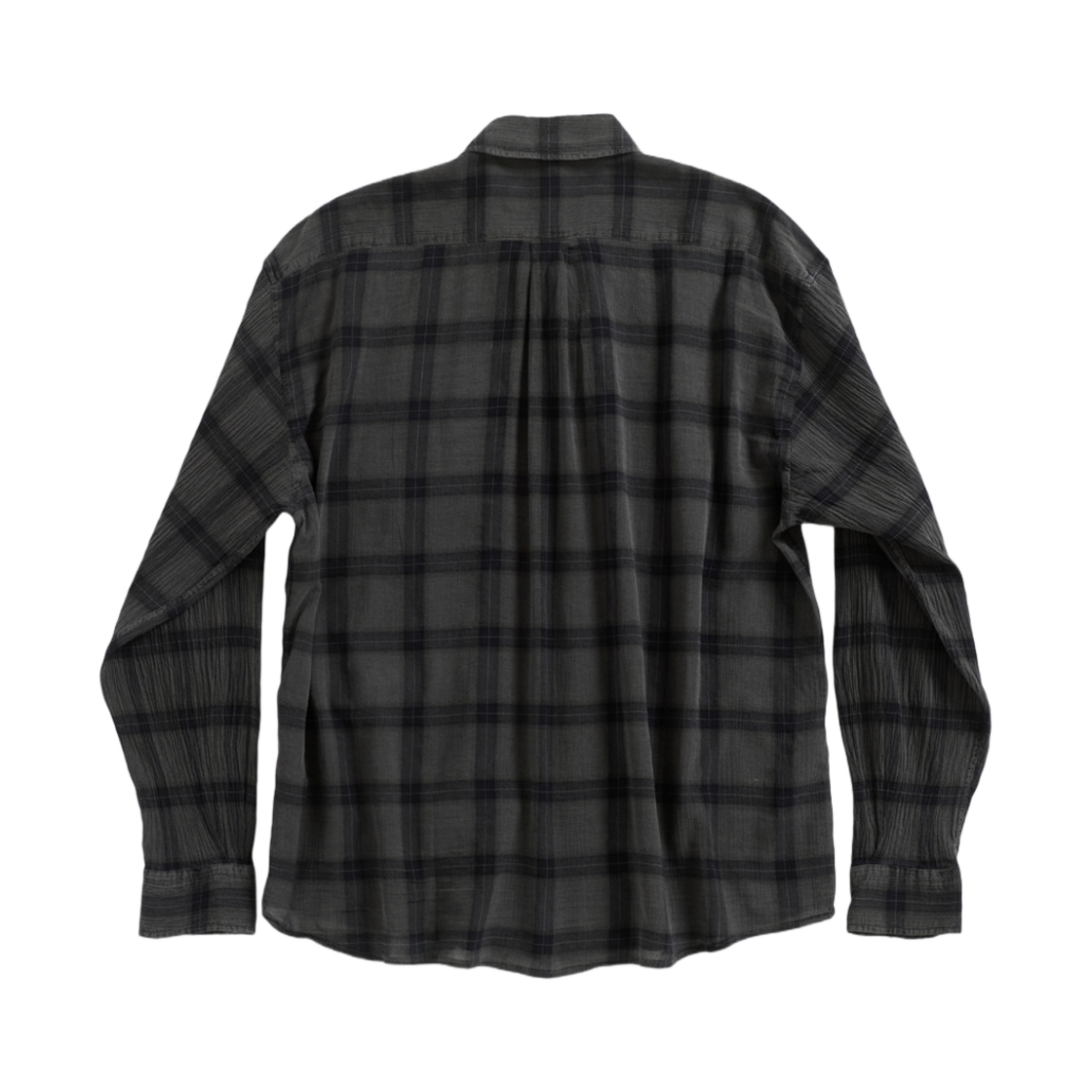 해칭룸 클래식 셔츠 오버 다이드 체크 차콜(Hatchingroom Classic Shirt Over Dyed Check Charcoal) - 2