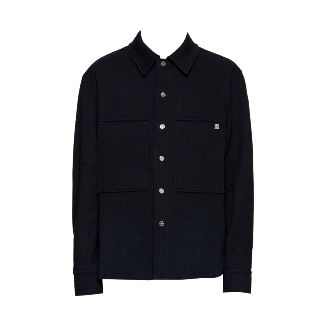 W233SH01833B Wooyoungmi Cotton Pocket Shirt Black - 23FW