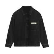 Jacquemus La Chemise De Nimes Boxy Denim Shirt Black