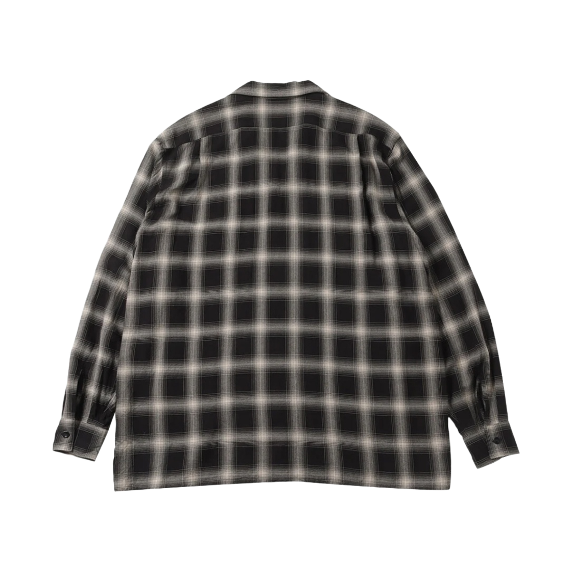 코모리 레이온 오픈 칼라 셔츠 체크 - 23SS(Comoli Rayon Open Collar Shirt Check - 23SS) - 2