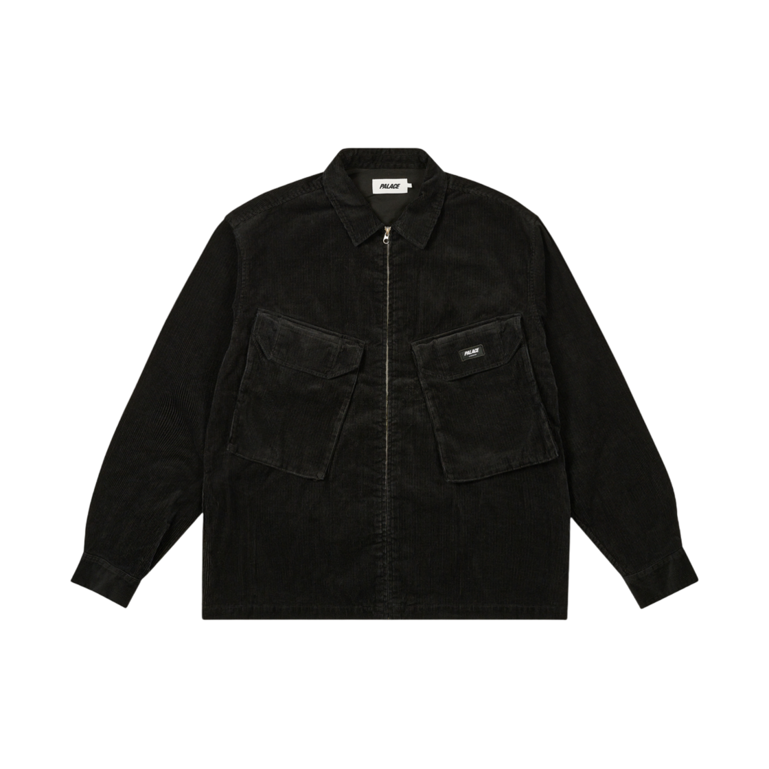 - Palace Cord PDU Overshirt Black - 24FW