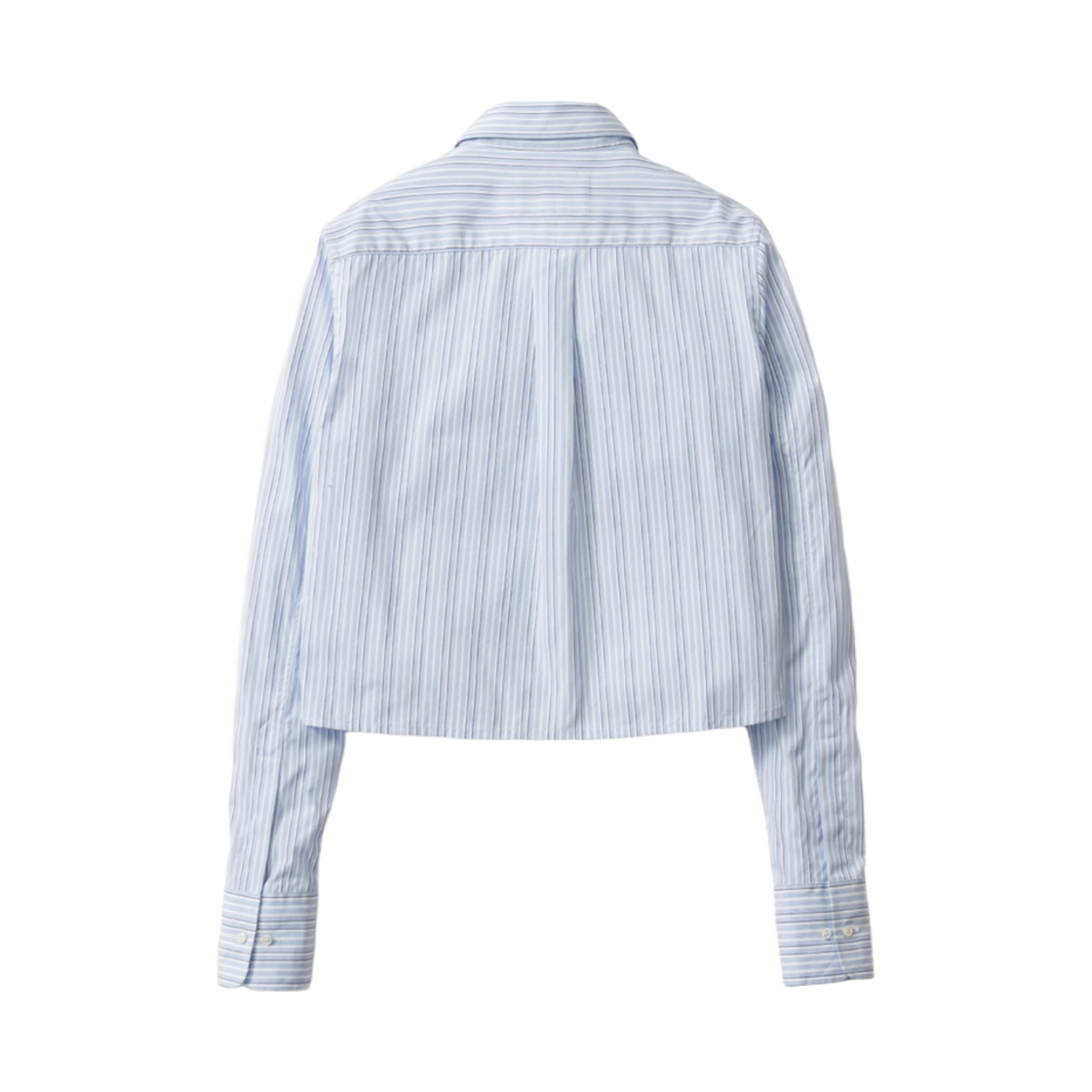 (W) 포터리 클래식 크롭 셔츠 블루 스트라이프((W) Pottery Classic Crop Shirt Blue Stripe) - 2