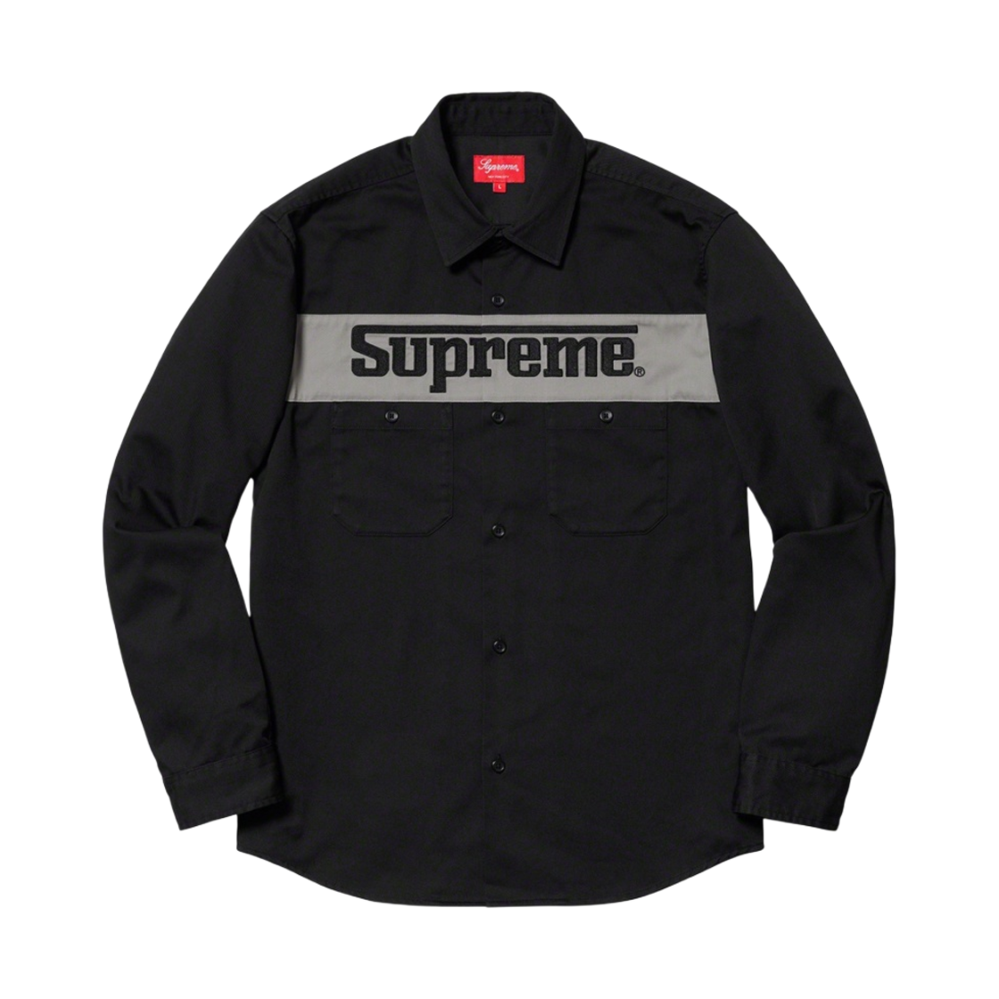 슈프림 레이싱 로고 워크 셔츠 블랙 - 19SS(Supreme Racing Logo Work Shirt Black - 19SS) - 1