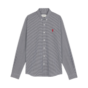 AMI de Coeur Gingham Oxford Shirt Black