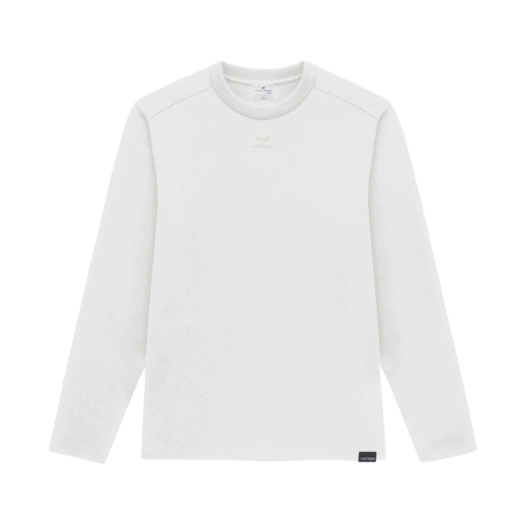 Courreges Cotton LS Classical T-Shirt White