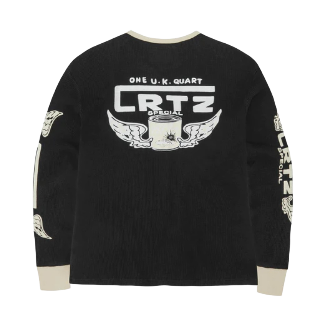 - Corteiz Gasolina Waffle Longsleeve Black