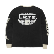 Corteiz Gasolina Waffle Longsleeve Black