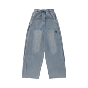 MUCENT Fluid Signature Side Button Pants Light Denim