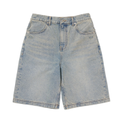 (W) Mischief Denim Bermuda Pants Light Blue