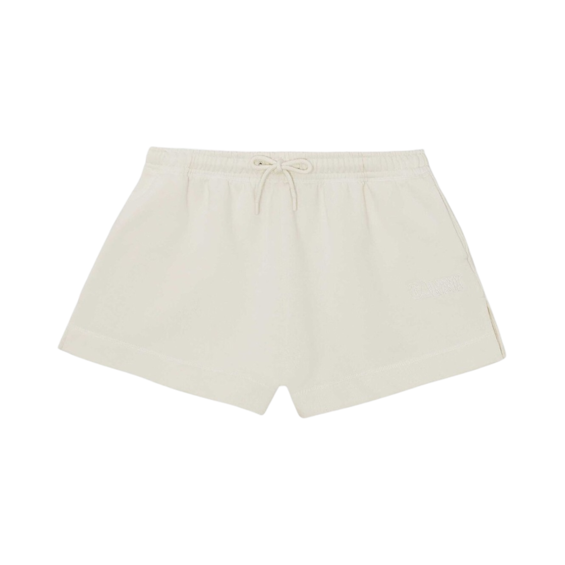 T2924-135 (W) Ganni Drawstring Shorts Egret