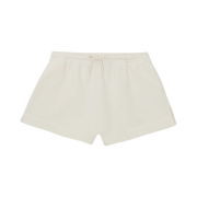 (W) Ganni Drawstring Shorts Egret