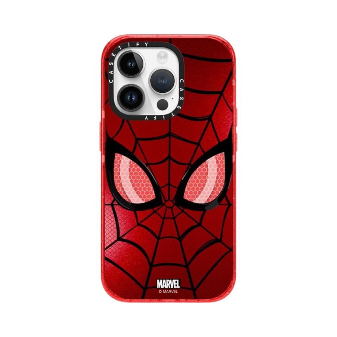 케이스티파이 x 마블 아이폰 스파이더맨 마스크 맥세이프 임팩트 케이스 반투명 워터멜론(Casetify x Marvel iPhone Spider-Man Mask Magsafe Impact Case Sheer Watermelon) - 1