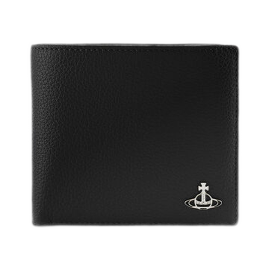 비비안 웨스트우드 그레인 레더 지갑 코인 포켓 블랙(Vivienne Westwood Grain Leather Wallet With Coin Pocket Black) - 1