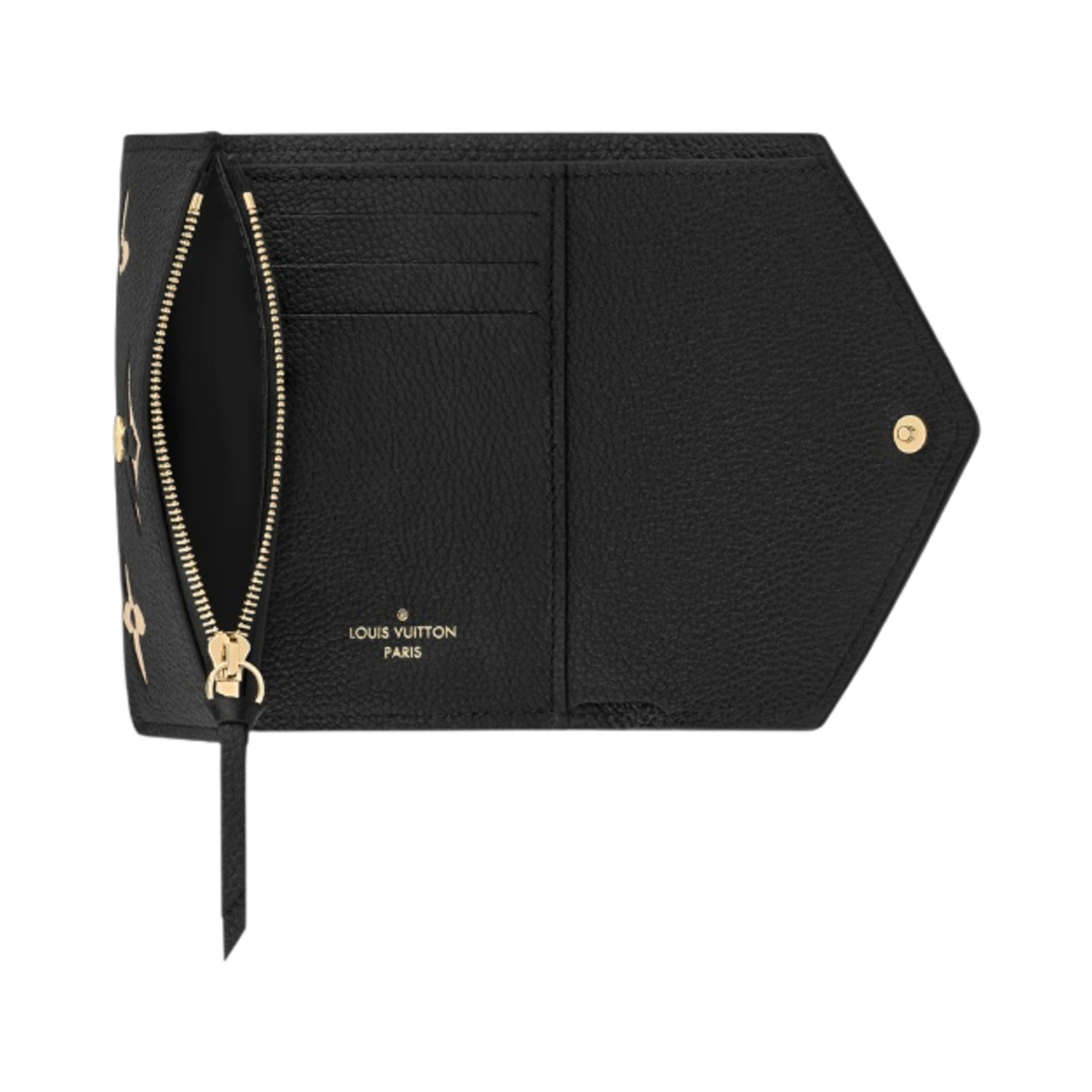 루이비통 빅토린 월렛 바이컬러 모노그램 앙프렝뜨 블랙 베이지(Louis Vuitton Victorine Wallet Bicolor Monogram Empreinte Black Beige) - 4