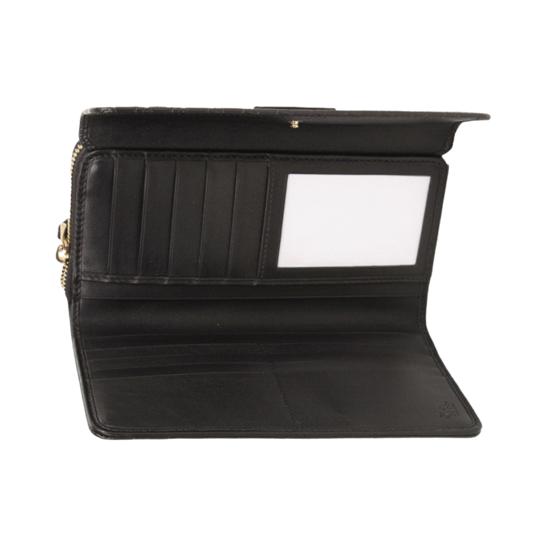 구찌 마이크로 GG 시마 지퍼 장지갑 블랙(Gucci Micro GG Ssima Zipped Continental Wallet Black) - 2