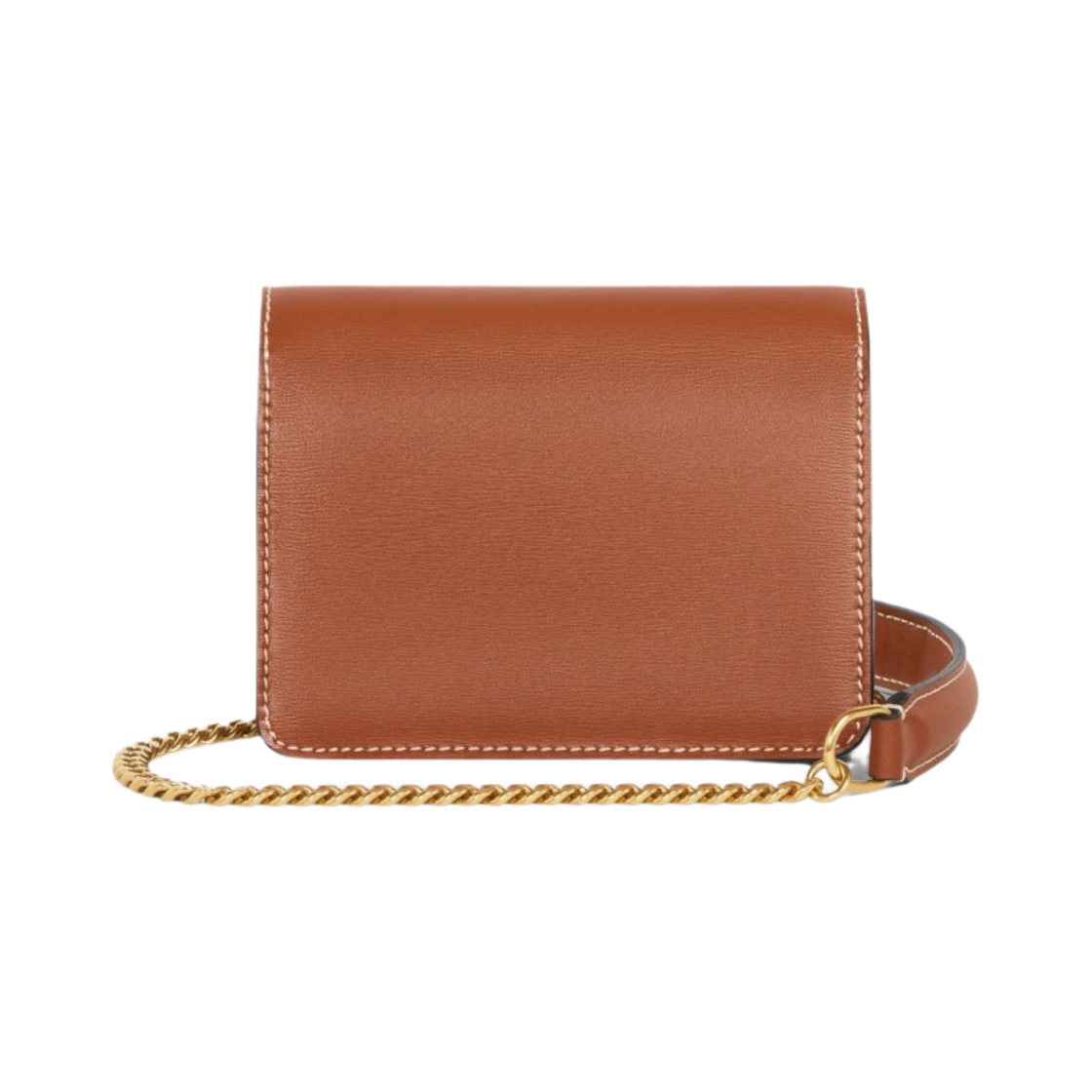 셀린느 샤이니 카프스킨 체인 트리옹프 카드 홀더 탄(Celine Card Holder on Chain Triomphe in Shiny Calfskin Tan) - 3