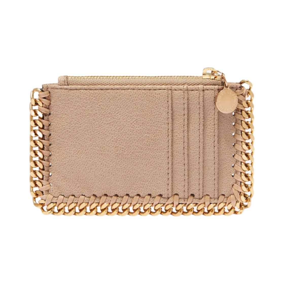 스텔라 맥카트니 팔라벨라 집 카드 홀더 버터밀크 크림(Stella McCartney Falabella Zip Card Holder Buttermilk Cream) - 4