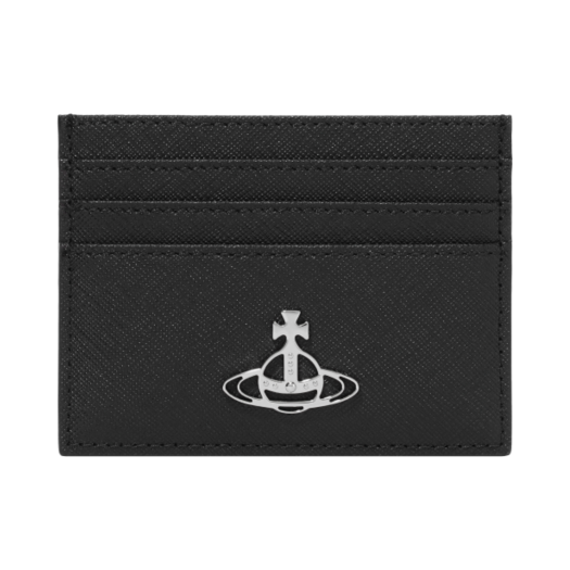 54030006W-L001N-N401 Vivienne Westwood Flat Card Holder Black