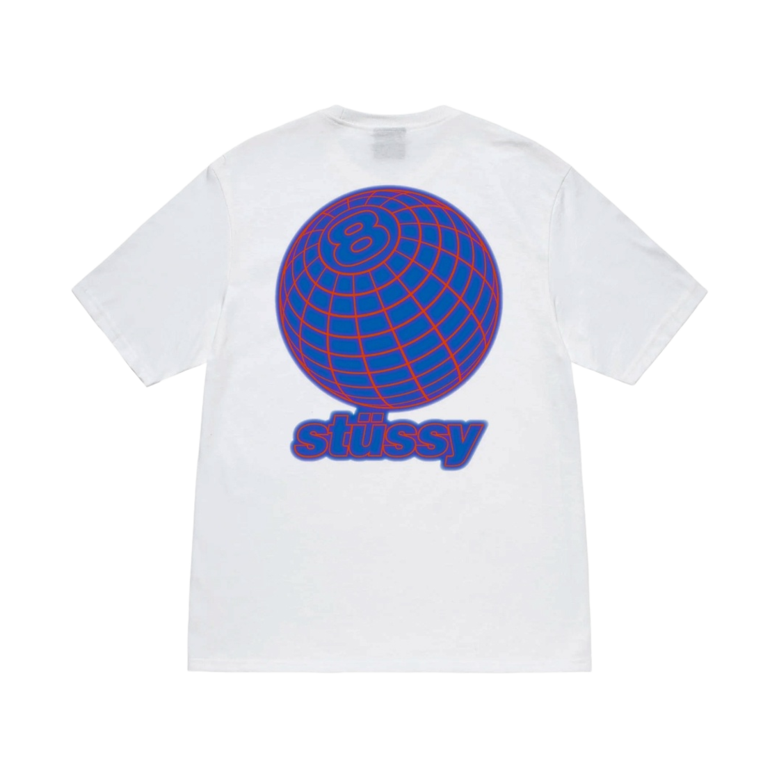 스투시 8 볼 그리드 티셔츠 화이트(Stussy 8 Ball Grid T-Shirt White) - 1