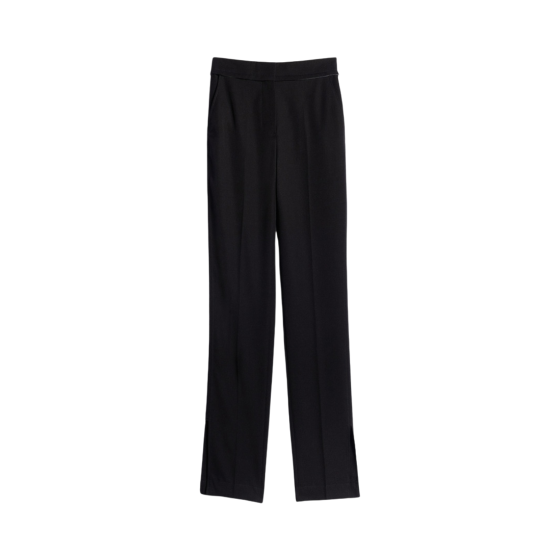 (W) 자크뮈스 르 판탈론 티바우 슬릿 팬츠 블랙((W) Jacquemus Le Pantalon Tibau Slit Pants Black) - 1