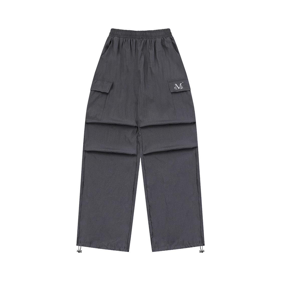 무센트 그로스 나일론 파라슈트 카고 팬츠 차콜(MUCENT Gross Nylon Parachute Cargo Pants Charcoal) - 1