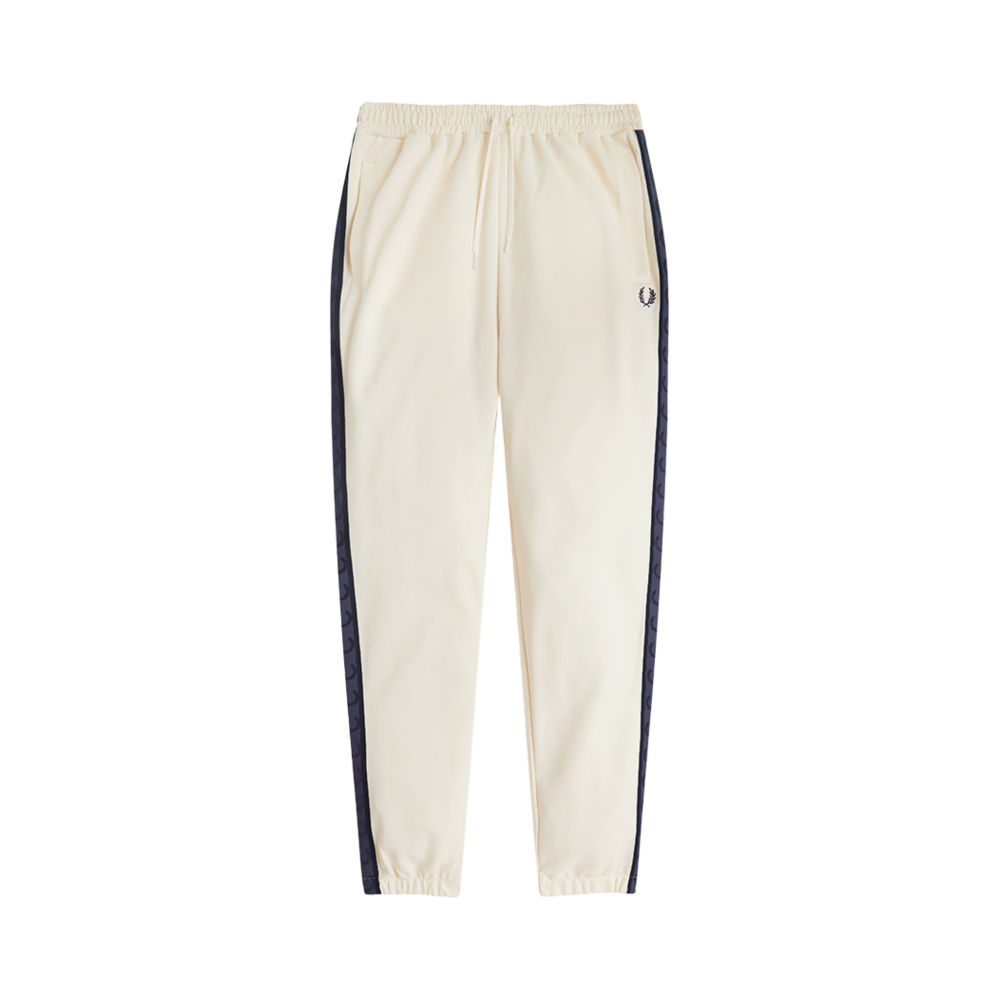 프레드페리 컨트라스트 테잎 트랙팬츠 에크루/테니스블루(Fred Perry Contrast Tape Track Pant Ecru/Tennis Blue)
