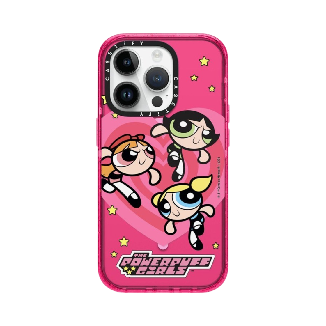 케이스티파이 x 파워퍼프걸 아이폰 하트 맥세이프 임팩트 케이스 반투명 버블검(Casetify x The Powerpuff Girls iPhone Heart Magsafe Impact Case Sheer Bubblegum) - 1
