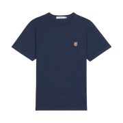 Maison Kitsune Fox Head Patch Classic T-Shirt Navy Melange