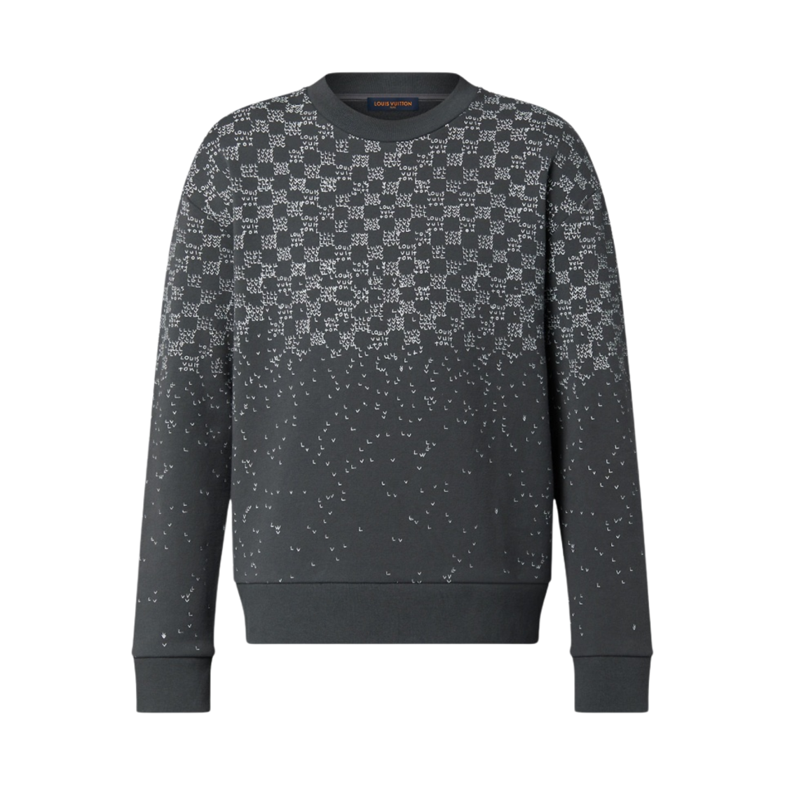 루이비통 다미에 스프레드 프린티드 스웨트셔츠 앤트러사이트(Louis Vuitton Damier Spread Printed Sweatshirt Anthracite) - 1
