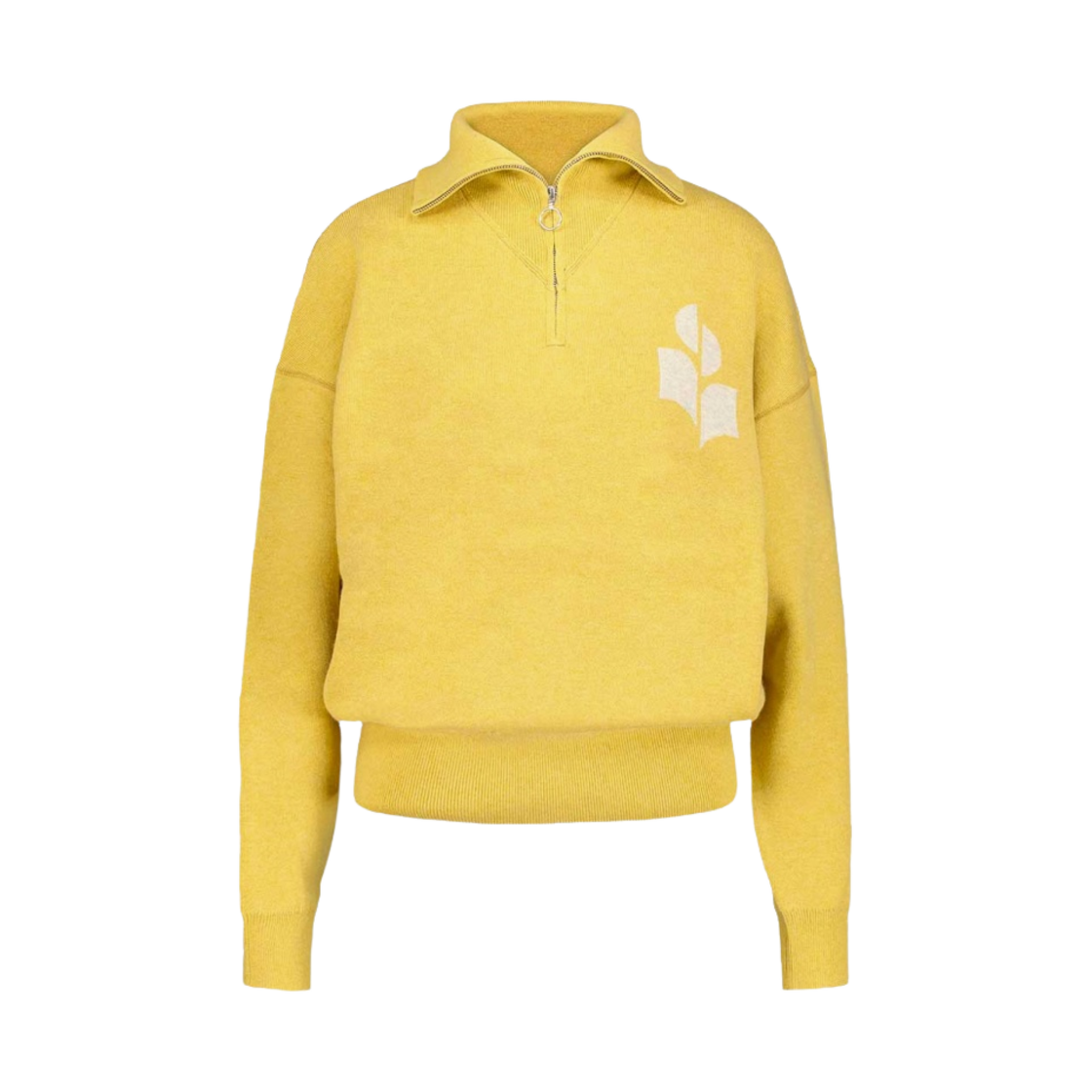 (W) 이자벨 마랑 아즈라 로고 스웨터 라이트 옐로우 - 22FW((W) Isabel Marant Azra Logo Sweater Light Yellow - 22FW) - 1