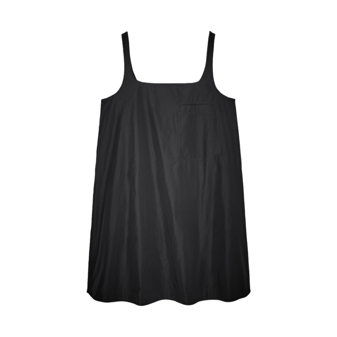 (W) 코스 콘트라스트 패널 미니 드레스 블랙((W) COS Contrast Panel Mini Dress Black)