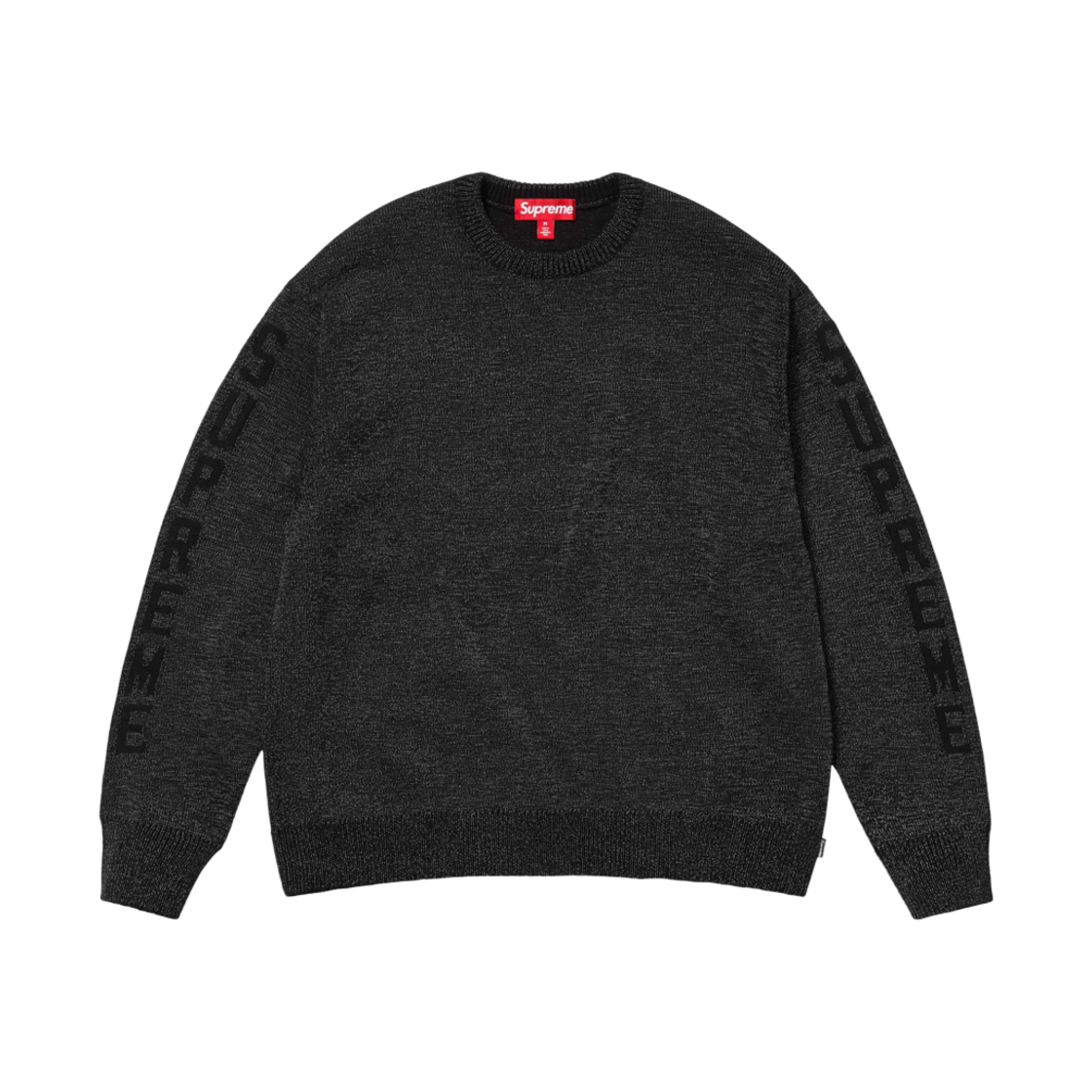 슈프림 리플렉티브 스웨터 블랙 - 24SS