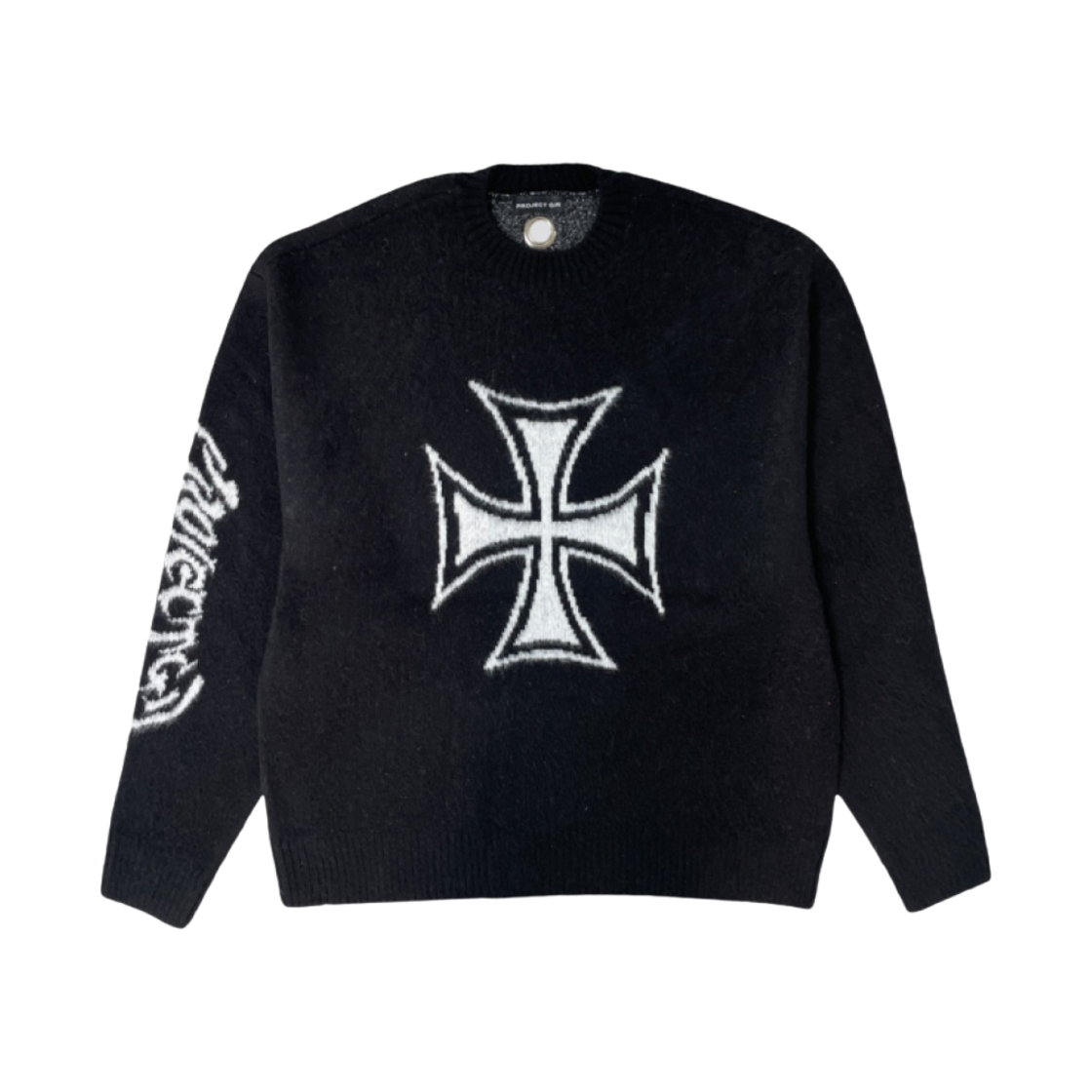 프로젝트 G/R 아이언 크로스 모헤어 니트 풀오버 블랙(Project G/R Iron Cross Mohair Knit Pullover Black)