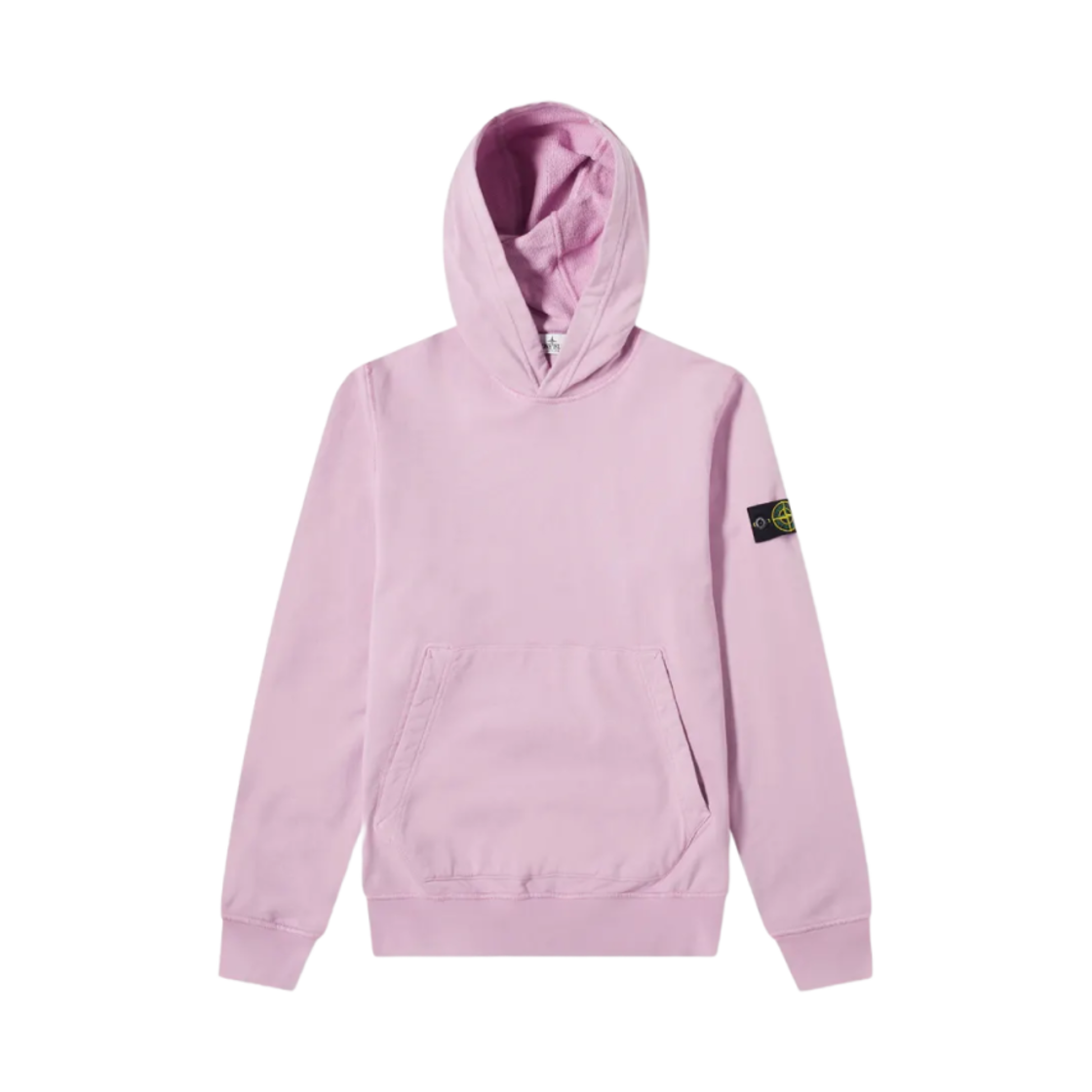 (키즈) 스톤 아일랜드 61640 코튼 플리스 후드 스웨트셔츠 어니언 로즈 - 21SS((Kids) Stone Island 61640 Cotton Fleece Hooded Sweatshirt Onion Rose - 21SS) - 1