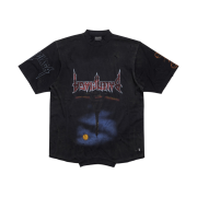 Balenciaga Paris Moon Upside Down Oversized T-Shirt Faded Black