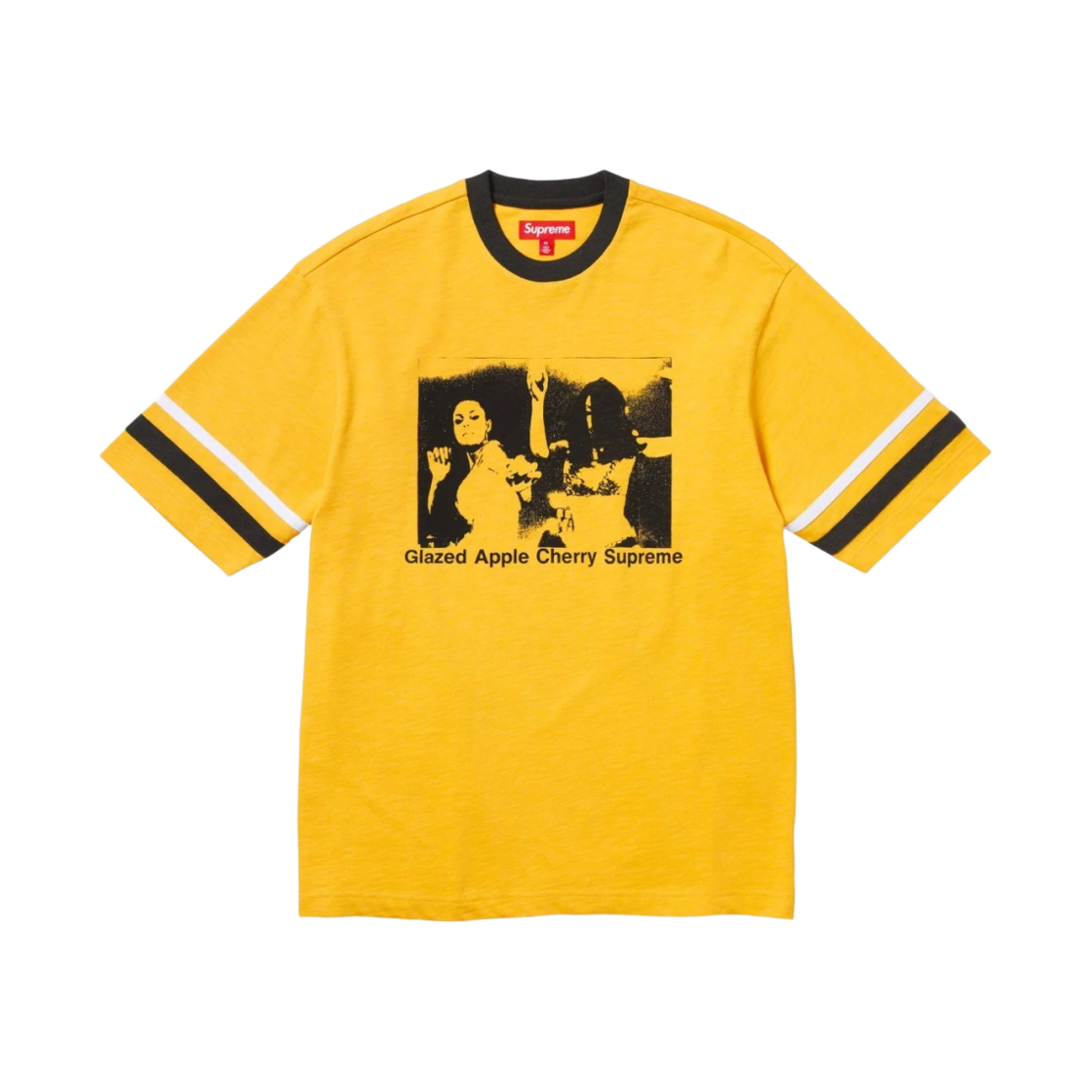 슈프림 글레이즈드 애슬레틱 숏슬리브 탑 옐로우 - 23FW