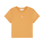 (W) Maison Kitsune Baby Fox Patch Baby T-Shirt Sunset Orange