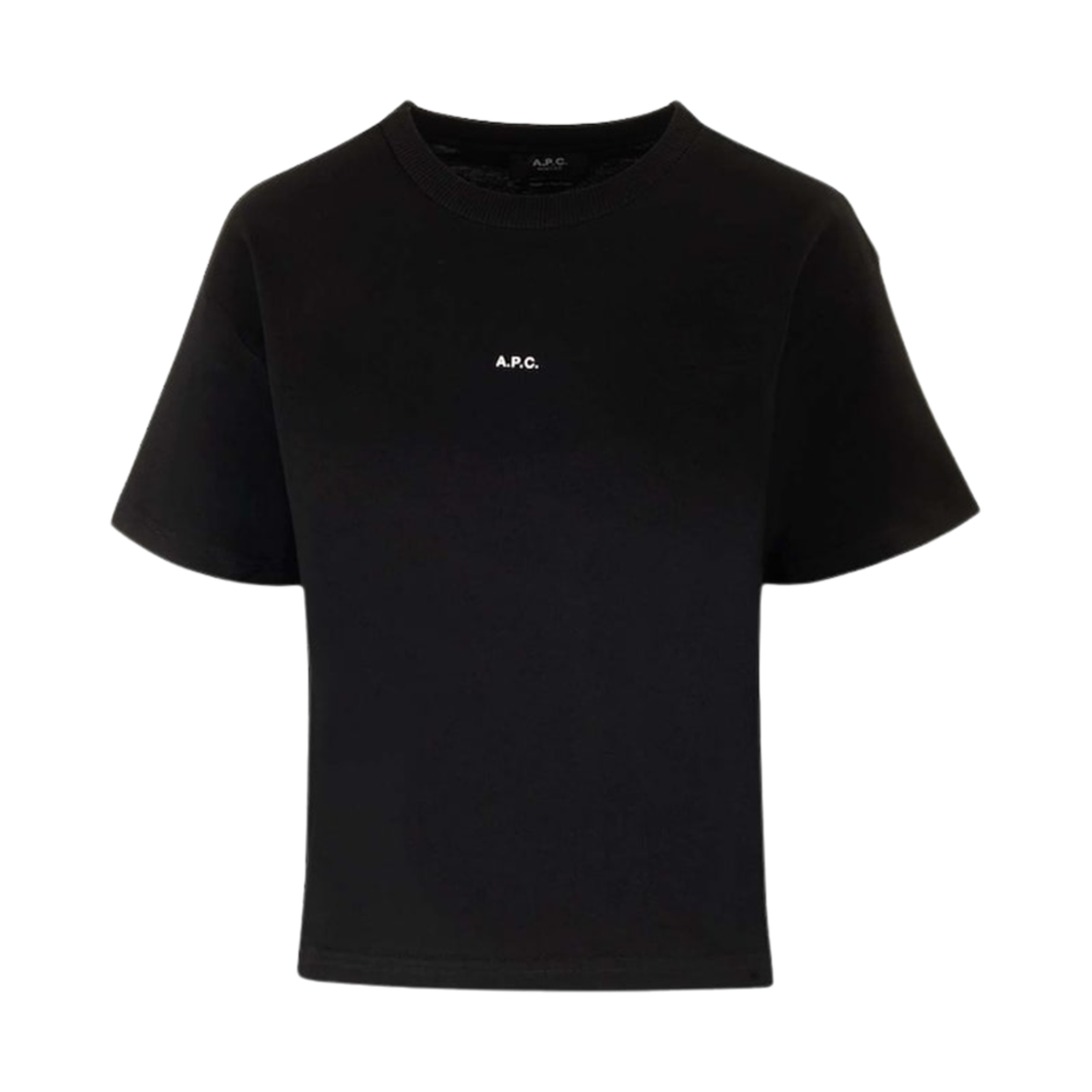 COHBW-F26387-TZC (W) A.P.C. Boxy Micro Logo T-Shirt Black White