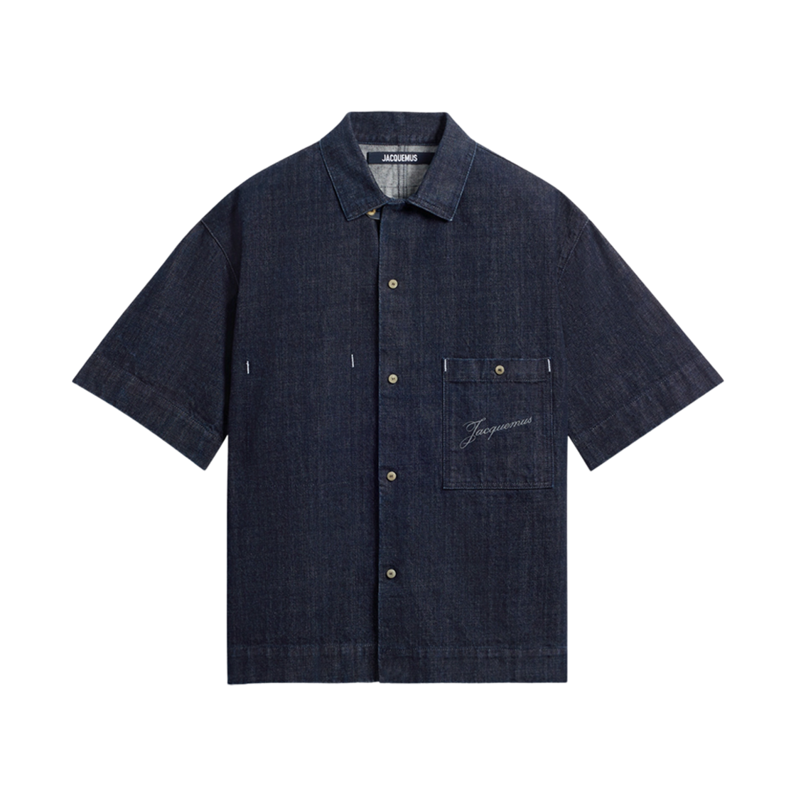 자크뮈스 알로에 드 님 데님 셔츠 다크 네이비