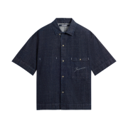 Jacquemus Aloe de Nimes Denim Shirt Dark Navy