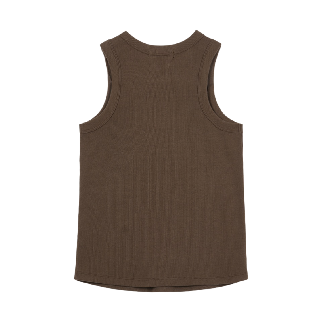 (W) 다이닛 립드 슬리브리스 브라운((W) Deinet Ribbed Sleeveless in Brown) - 2