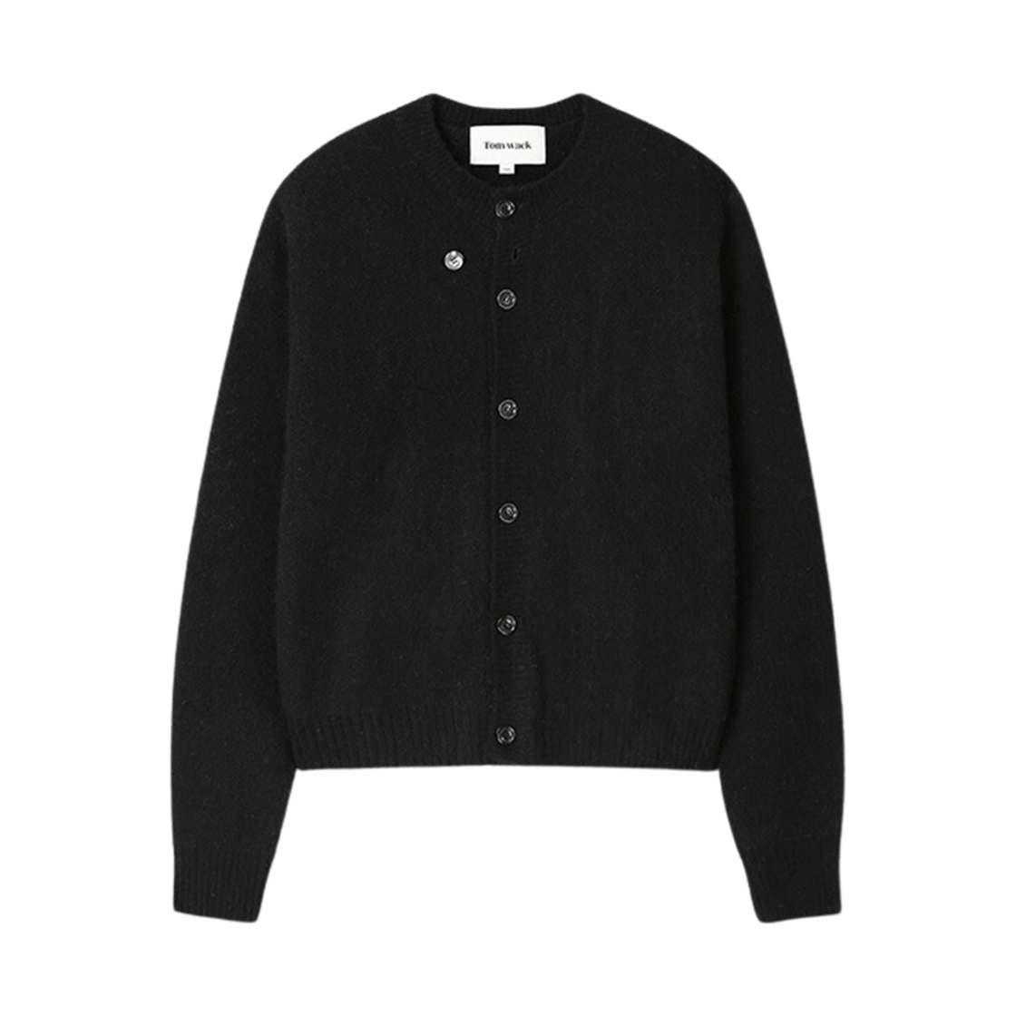 토니웩 알파카 모헤어 크루넥 가디건 블랙(Tonywack Alpaca Mohair Crew-Neck Cardigan Black)