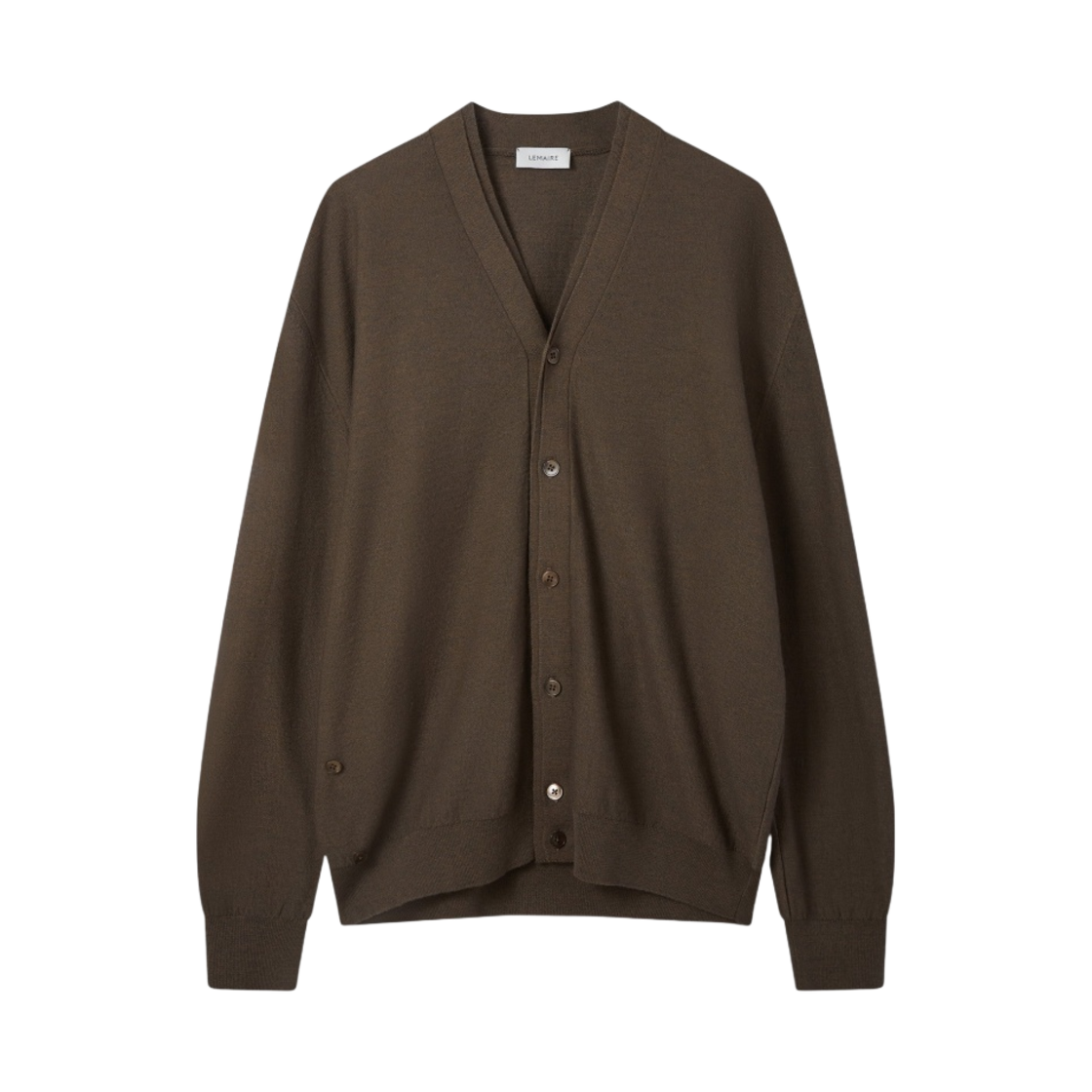 르메르 메리노 블렌드 트위스트 가디건 그레이 머스타드 멜란지(Lemaire Merino Blend Twisted Cardigan Grey Mustard Melange) - 1